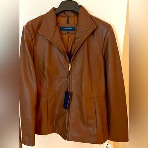 Brand new Cole Haan Leather jacket